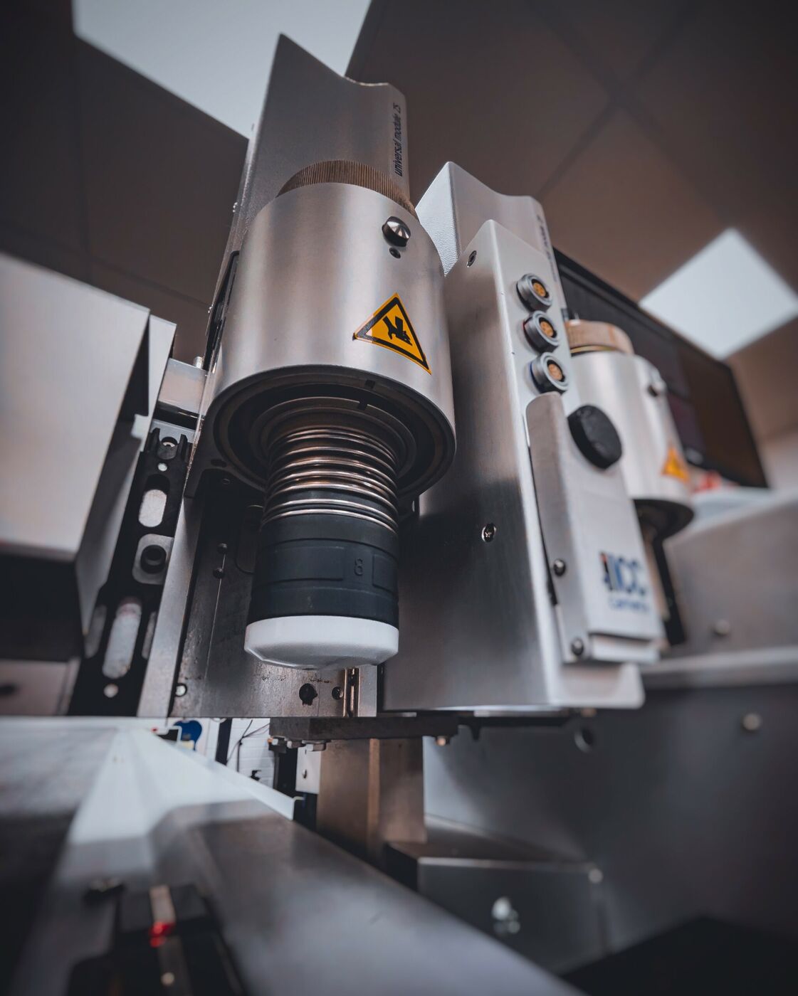 Packaging sample being cut